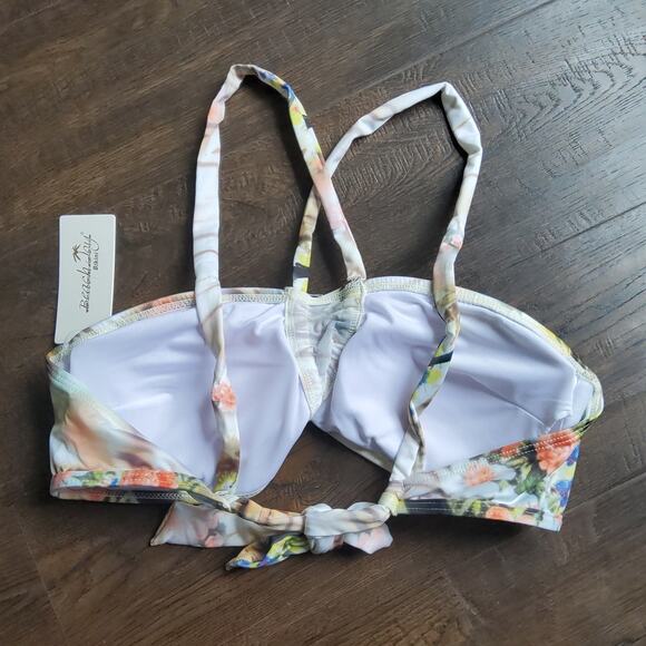 Beach Joy Women's Medium Bikini Top & Bottom Swimsuit Resort Wear Tropical Print - Picture 10 of 10